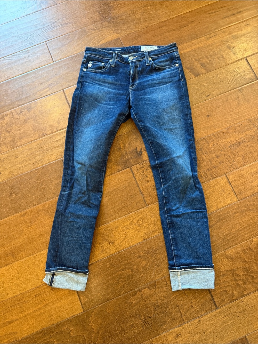 AG Adriano Goldschmied Dark Blue cigarette Jeans